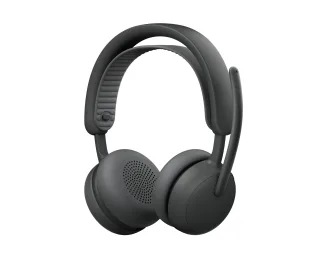 Logitech Zone Wireless 2 ES for Business - Headset - on-ear - Bluetooth - wireless, wired - active noise cancelling - USB-C - graphite - Certified for Microsoft Teams