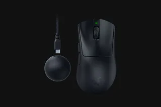Razer DeathAdder V4 Pro - Mouse - ergonomic - right-handed - optical - 6 buttons - wireless, wired - USB - black