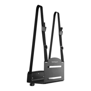 Startech Wall Mount CPU Holder - Adjustable Width 4.8in to 8.3in - Metal - Computer Tower Mounting Bracket for Desktop PC (CPUWALLMNT) - Bracket - for CPU - steel - black - wall-mountable - for P/N: WALLSTS1, WALLSTS2