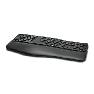 Kensington Pro Fit Ergo Wireless Keyboard - Keyboard - wireless - 2.4 GHz, Bluetooth 4.2 - UK - black