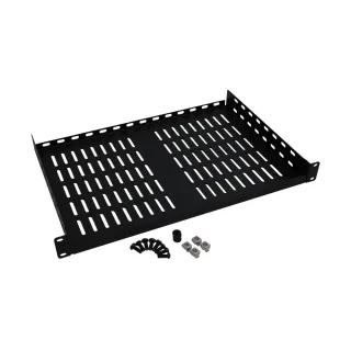 Eaton Tripp Lite Series Rack Enclosure Cabinet Cantilever Fixed Shelf 40lb Capacity 1URM - Rack shelf - black - 1U