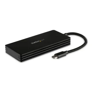 Startech M.2 SSD Enclosure for M.2 SATA Drives - USB 3.1 - USB-C - Storage enclosure - M.2 - M.2 Card - USB 3.1 (Gen 2) - black - for P/N: PEXUSB321C