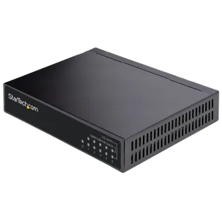 Startech Unmanaged 2.5G Switch, 5 Port Gigabit Switch, 2.5GBASE-T Unmanaged Ethernet Switch, Ethernet Splitter, Din Rail or Wall Mount, Multi-Gigabit, All-Metal, Auto-MDIX, 9K Jumbo - 2.5 Gb Network Switch - Switch - unmanaged - 5 x 10/100/1000/2.5G - desktop, wall-mountable - DC power