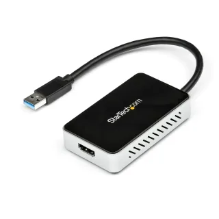 Startech USB 3.0 to HDMI & DVI Adapter with 1x USB Port - External Video & Graphics Card Adapter - Dual Monitor Hub - Supports Windows (USB32HDEH) - Docking station - USB 3.0 - HDMI - TAA Compliant - for P/N: HDDVIMM3, HDMM12, HDMM15, HDMM1MP, HDMM2MP, HDMM3, HDMM3MP, HDMM50A, HDMM6, HDPMM50