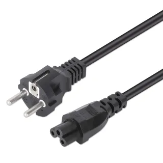 Manhattan 356602 Power Cable/Cord EU 2PIN/C5 Fem -Triangle/Schuko 3M Black