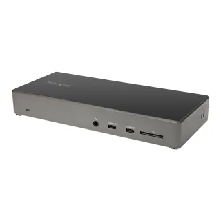 Startech USB C Dock - Triple 4K Monitor USB Type-C Docking Station - 100W Power Delivery - DP 1.4 Alt Mode & DSC, 2x DisplayPort 1.4/HDMI 2.0 - 6xUSB (2x 10Gbps) - Windows/Chrome - Docking station - USB-C - HDMI, 2 x DP - 1GbE - 100 Watt - United Kingdom, Europe