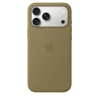 Apple - Protective cover for mobile phone - MagSafe compatibility - silicone - olive - for iPhone 18 Pro Max