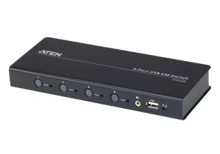 ATEN CS724KM USB Boundless KM Switch - Keyboard/mouse/USB/audio switch - 4 x keyboard/mouse/USB/audio - 1 local user - desktop