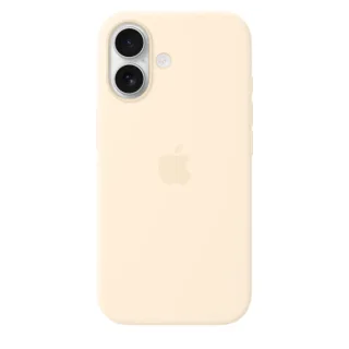 Apple - Protective cover for mobile phone - MagSafe compatibility - silicone - vanilla - for iPhone 17