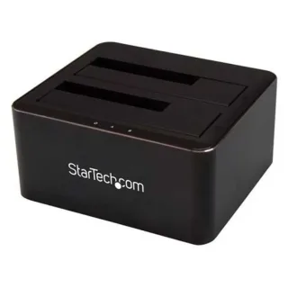 Startech Dual-Bay USB 3.0 to SATA Hard Drive Docking Station, USB Hard Drive Dock, External 2.53.5 SATA IIIIII, SSDHDD Docking Station, Hot-Swap Hard Drive Bay - Top-Loading - Storage controller - 2.5", 3.5" - SATA 6Gb/s - USB 3.0 - black