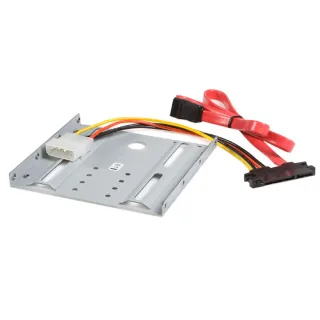 Startech SSD Mounting Bracket - Solid Metal - 2.5in to 3.5 Hard Drive Adapter - SSD Bracket - SSD Upgrade Kit (BRACKET25SAT) - Storage bay adapter - for P/N: 25S22M2NGFFR, S322M225R, SAT2M2NGFF25, SAT32M225, SAT32MSAT257, ST521PMINT