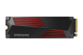 Samsung 990 PRO MZ-V9P4T0GW - SSD - encrypted - 4 TB - internal - M.2 2280 - PCIe 4.0 x4 (NVMe) - 256-bit AES - TCG Opal Encryption 2.0 - integrated heatsink