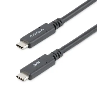 StarTech USB C to USB C Cable - 6 ft / 1.8m - 5A PD - USB-IF Certified - M/M - USB 3.0 5Gbps - USB C Charging Cable - USB Type C Cable (USB315C5C6) - USB cable - USB-C (M) straight to USB-C (M) straight - USB 3.0 - 5 A - 1.8 m - 4K support - black - for P/N: DK30C2DAGPD, DK30C2HAGPD, SV211HDUC, SV221HUC4K