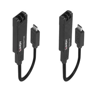 Lindy 43312 100M Fibre Optic USB 3.2 Type C Extender