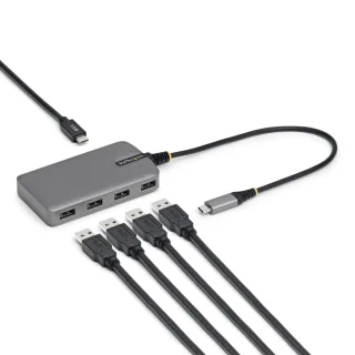 Startech - Hub - 4 x USB 3.2 Gen 1 + 1 x USB-C + 1 x USB-C 3.2 Gen 1 - desktop