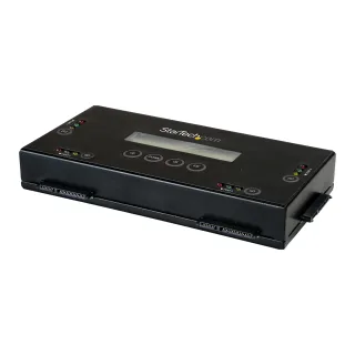 StarTech 4 Bay SSD/HDD Hard Drive Eraser, 2.5" & 3.5" SATA, Hostless Standalone Secure Erase External Disk Sanitizer, 9 Erase Modes, RS232 Printer Port, NIST/DOD & TAA Compliant - Built-in LCD Display (SATERASER4) - Hard drive eraser - 2.5" / 3.5" - SATA 6Gb/s - AC 100-240 V - black