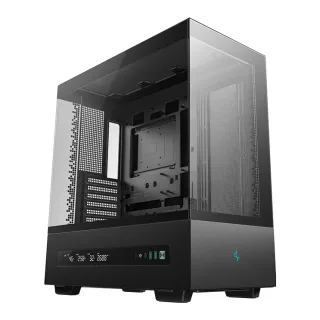 DeepCool CH690 Digital ATX Mid-Tower Case, High-Airflow PC Case with Semi-Glass Panel, USB-C Port, Support for 420mm Radiator, 450mm GPU, ATX PSU, Black