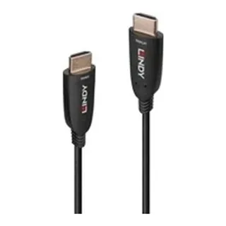 Lindy 38510 10m HDMI (M) 2.1 Anthra Line 7680x4320@60Hz / 3840x2160@120Hz Fibre Optic Hybrid Cable - Black