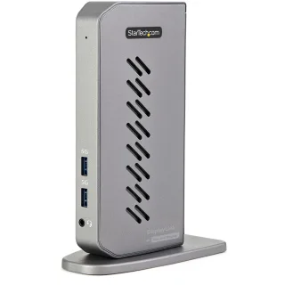 Startech USB-C USB-A Dock, Hybrid Universal USB 3.0 Docking Station for USB-C or USB-A Laptop, Dual Monitor 4K 60Hz HDMI/DisplayPort, 6x USB-A Hub, Gigabit Ethernet, USB 3.1/3.2 Gen 1 - Dual 4K USB-C Dock (DK30A2DHUUE) - Docking station - USB - 2 x HDMI, 2 x DP - 1GbE - 40 Watt - United Kingdom, Europe