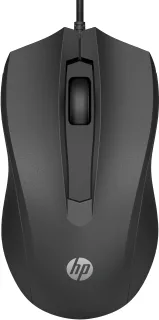 HP 105 - Mouse - right and left-handed - optical - 3 buttons - wired - USB-A - black - Smart Buy