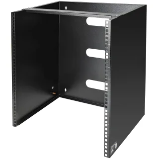 Startech Wall Mount Patch Panel Rack - 15U Wall Mount Rack - 2 Post Open Frame Rack - Wall Mount Network Patch Panel (WALLMNT12)