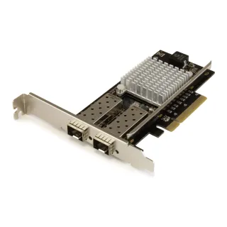 Startech 10G Network Card - 2x 10G Open SFP+ Multimode LC Fiber Connector - Intel 82599 Chip - Gigabit Ethernet Card (PEX20000SFPI)