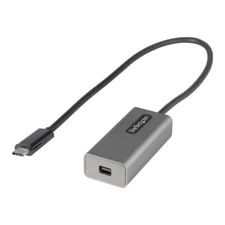 StarTech USB C to Mini DisplayPort Adapter, 4K 60Hz USB-C to mDP Adapter Dongle, USB Type-C to Mini DP Monitor/Display, Video Converter, Works w/ Thunderbolt 3, 12" Long Attached Cable - DP Alt Mode, mDP 1.2 (CDP2MDPEC)