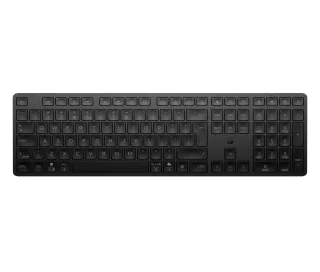 HP 490K - Keyboard - dual mode, 3-zone layout, multi-device, low profile key travel - full size - wireless - Bluetooth, 2.4 GHz - QWERTY - UK - black