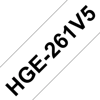 Brother HGE-261V5 - Black on white - Roll (3.6 cm x 8 m) 5 cassette(s) laminated tape - for P-Touch PT-9500pc, PT-9800PCN, P-Touch R RL-700S