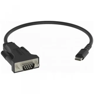 USB C to Serial RS232 adaptor -works with mac and PC - installed as standard com port - 480 mbps - voltage to 5v - supports all data signals - USB A 2.0 (m) to 9-pin d-sub (m) - driver on USB adaptor - black
