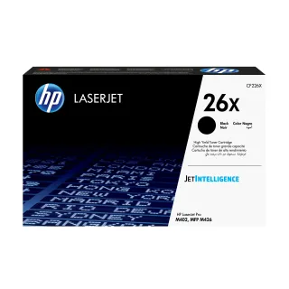 HP 26X - High Yield - black - original - LaserJet - toner cartridge (CF226X) - for LaserJet Pro M402, MFP M426