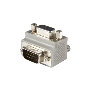 StarTech Right Angle VGA Adapter - Right Angle VGA to VGA - Male/Female - Type 1 - VGA Adapter Cable (GC1515MFRA1)
