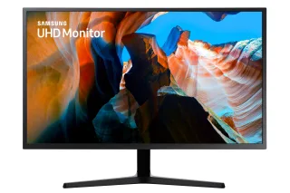 Samsung U32J590UQP - UJ59 Series - LED monitor - 32" (31.5" viewable) - 3840 x 2160 4K @ 60 Hz - VA - 270 cd/m² - 3000:1 - 4 ms - 2xHDMI, DisplayPort - dark blue/grey