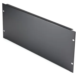 Startech 4U Blank Panel for 19 inch Rack, Rack Mount Blanking Panel for Server/Network Racks & Cabinets, 4RU Rackmount Filler Panel/Spacer/Plates, Solid Panel, Cold-Rolled Steel, Black - 4U Blanking Panel (RKPNL4U)