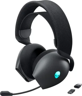 Alienware Tri-Mode Wireless Gaming Headset AW725H - Headset - full size - Bluetooth / 2.4 GHz radio frequency - wireless, wired - 3.5 mm jack - Dark Side of the Moon