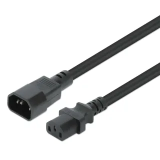 Manhattan 352680 Power Cable/Cord Monitor/CPU- C14/C13 M/F Kettle Lead 3M Black