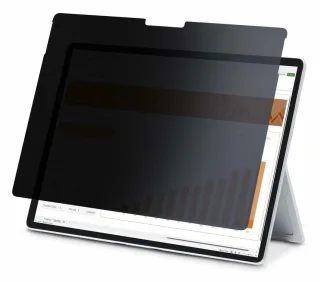Startech 4-Way Privacy Screen For 13-inch Surface Pro 8/9/X Laptop, For Portrait/Landscape, Touch-Enabled, +/- 30 Deg. View - Computer Security Filter/Protector Blocks up to 51% Blue Light, Anti-Glare Finish (13SP-PRIVACY-SCREEN) - Notebook privacy filter (horizontal) - 4-way - adhesive - 13" - black - for Microsoft Surface Pro 8, Pro 9, Pro X
