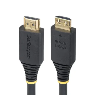 Startech - High Speed - HDMI cable - HDMI male to HDMI male - 30 cm - shielded - black - halogen-free, passive, 4K60Hz support, 1440p (UWQHD) support 144Hz, 1080p support 240Hz