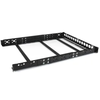 Startech 1U Universal Server Rack Rails - TAA Compliant Adjustable Depth Server Mounting Rails - 19inch Rack Mount Rails (UNIRAILS1U) - Rack rail - black - 1U - 19" - for P/N: RK2433BKM, RK2537BKM, RK3236BKF, RK4236BKB, RK4242BK24, RK4242BK30, RKQMCAB12V2