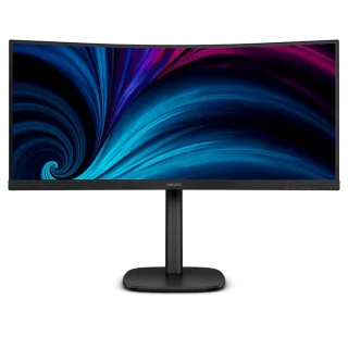 Philips 34B2U3600C - 3000 Series - LED monitor - curved - 34" - 3440 x 1440 WQHD @ 120 Hz - VA - 3500:1 - HDMI, DisplayPort, USB-C - speakers - textured black