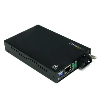 Startech 10/100 Mbps Single Mode Fiber Media Converter SC - 18.6 miles/30km over Single Mode SC Fiber (ET90110SM302)