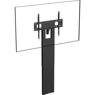 Display floor stand wall fixed - motorised - heavy duty - fits displays up to 100" with VESA sizes up to 800 x 600 - fixes to wall, transfers load to floor - swl 95 kg - cable controller - RS232 control - height to centre of screen 1117 to 1917 mm - suppo