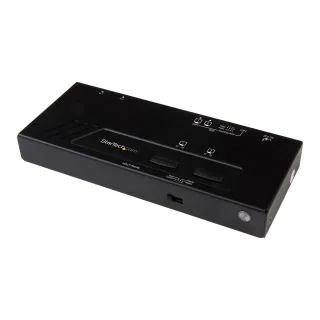 Startech 2x2 HDMI Matrix Switcher - 4K UltraHD HDMI Switch with Fast Switching, Auto-Sensing and Serial Control (VS222HD4K)