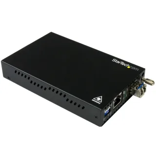Startech Singlemode (SM) LC Fiber Media Converter for 1Gbe Network - 10km - Gigabit Ethernet - 1310nm - with SFP Transceiver (ET91000SM10)