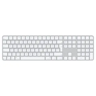 Apple Magic Keyboard with Touch ID and Numeric Keypad - Keyboard - USB-C - wireless - Bluetooth - QWERTY - UK - white keys