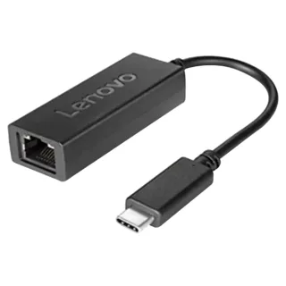 Lenovo USB-C to Ethernet Adapter - Network adapter - USB-C - Gigabit Ethernet x 1 - black