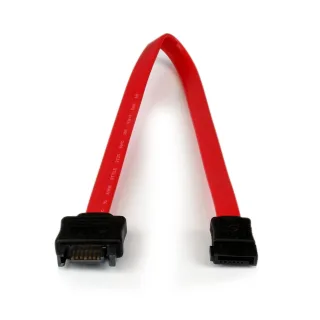 StarTech 0.3m SATA Extension Cable - 30cm 7 pin SATA Extension - 7 pin SATA Extension Cable - 7 pin SATA Extension cord - SATA extension cable - Serial ATA 150/300/600 - SATA (P) to SATA (R) - 30 cm - red