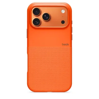 Beats - Protective cover for mobile phone - rugged - camera control - MagSafe compatibility - soft thermoplastic polyurethane (TPU) - sierra orange - for iPhone 17 Pro Max