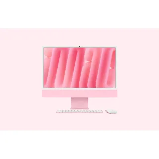 Allinone 24inch iMac with Retina 4.5K Display M4 chip with 8-Core CPU and 8-Core GPU 16GB RAM 256GB SSD Pink Z1E6