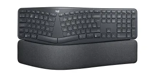 Logitech Ergo Series ERGO K860 for Business - Keyboard - full size - wireless - 2.4 GHz, Bluetooth 5.0 LE - QWERTY - UK - graphite